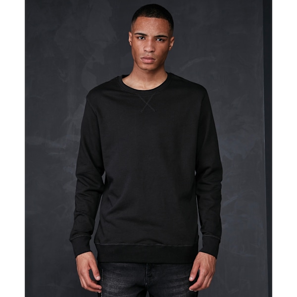 Bygg ditt varumärke herr basic crew neck sweatshirt M svart Black M