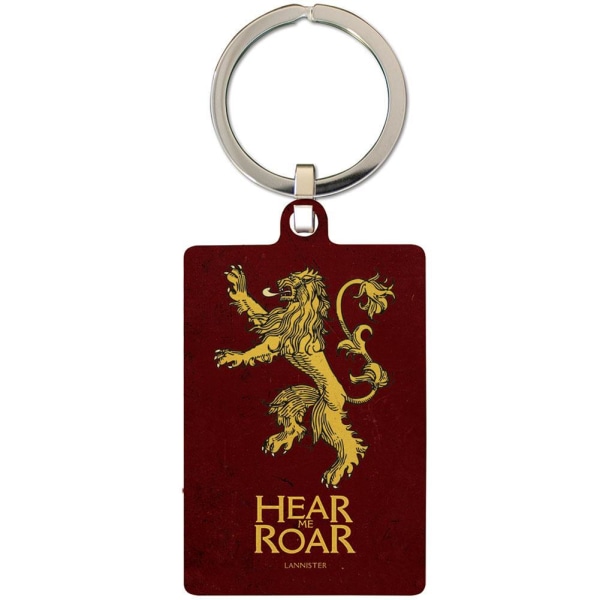 Game Of Thrones Lannister Metallnyckelring One Size Röd Red One Size