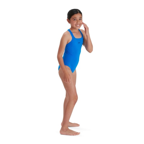 Speedo Girls Medaljör Eco Endurance+ One Piece Baddräkt 9-10 Ye Bondi Blue 9-10 Years