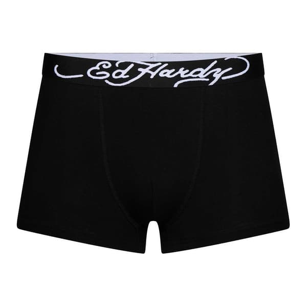 Ed Hardy Herr Enfärgade Boxertrosor (3-pack) S Svart Black S