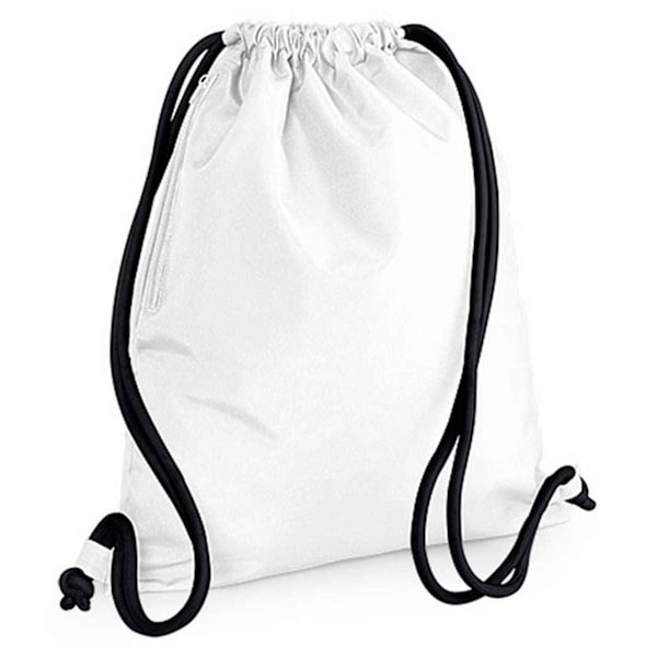Bagbase Icon dragsnöre väska One Size Vit/Svart White/Black One Size