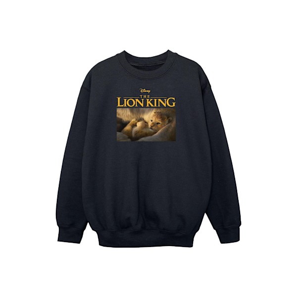 Disney Flickor Lejonkungen Filmen Baby Simba Foto Sweatshirt 5- Black 5-6 Years