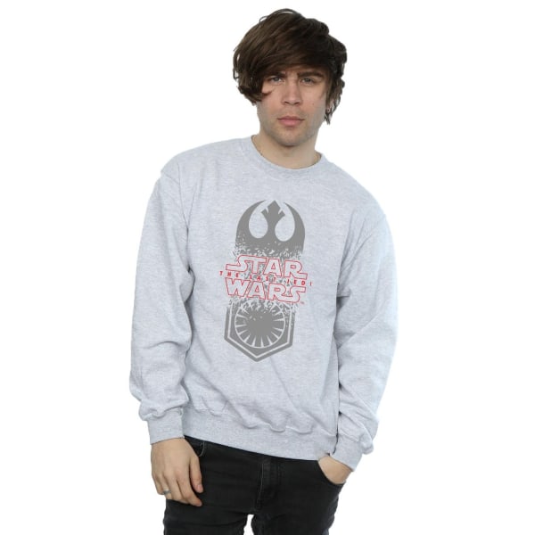 Star Wars Mens The Last Jedi Symbol Crash Sweatshirt XL Sports Sports Grey XL