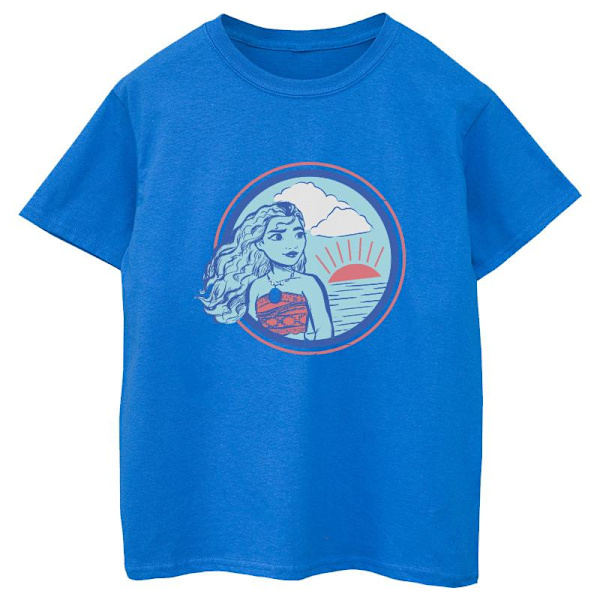 Disney Girls Moana Sunset Bomull T-shirt 3-4 År Royal Blue Royal Blue 3-4 Years