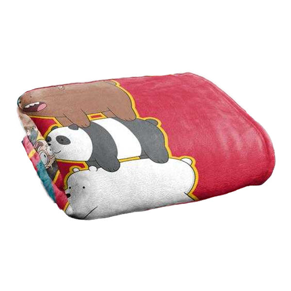 We Bare Bears Goals Silky Stack Supersoft Filt En Storlek Mult Multicoloured One Size