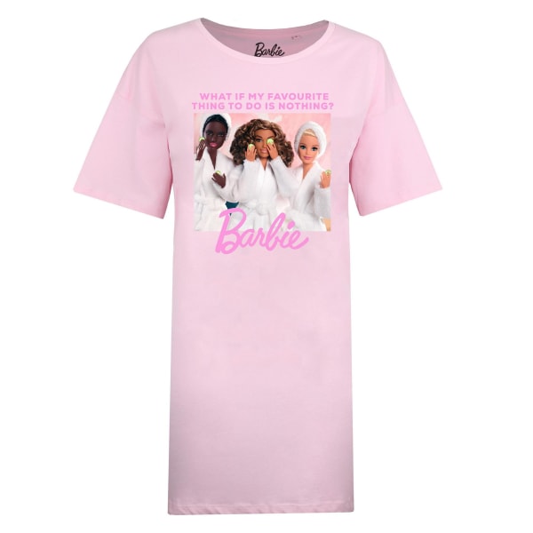Barbie Dam/Ladies Doing Nothing Is The Best Nightie L Light Light Pink L