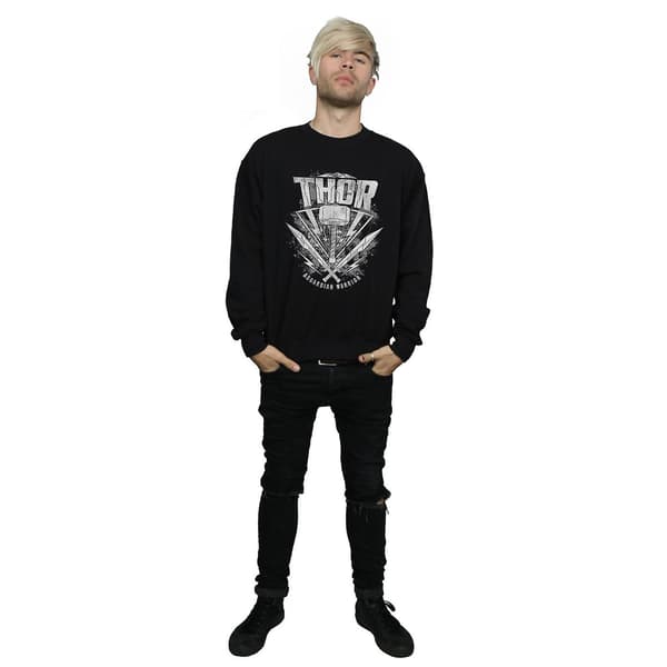 Thor: Ragnarok Herr Hammer Logo Sweatshirt M Svart Black M