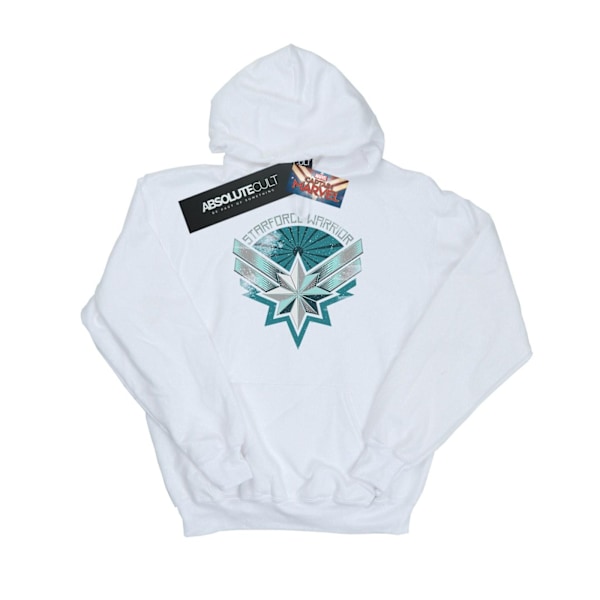 Marvel Girls Captain Marvel Starforce Warrior Hoodie 9-11 år White 9-11 Years