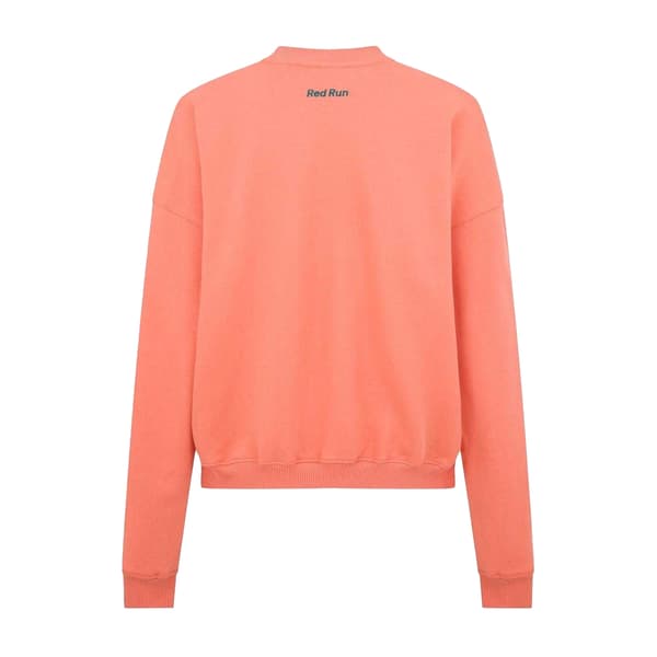 Red Run Sweatshirt för damer 8 UK Laxmönster Salmon Print 8 UK