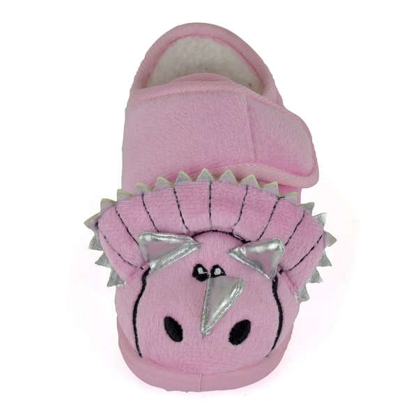 Toddlers Triceratops Slippers 9 UK Child Pink Pink 9 UK Child