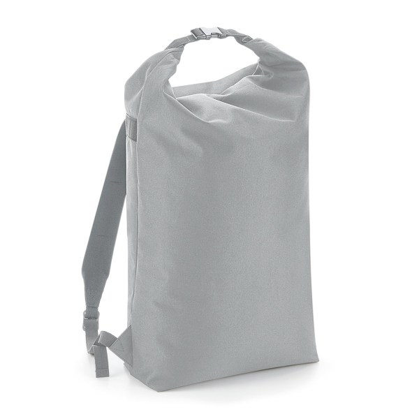 BagBase Icon Roll-Top Ryggsäck One Size Ljusgrå Light Grey One Size
