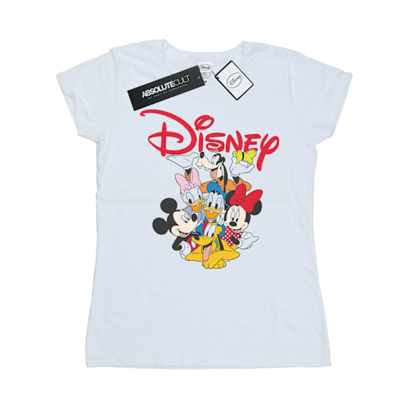 Disney Dam/Dam Mickey Mouse Crew Bomull T-shirt XL Vit White XL