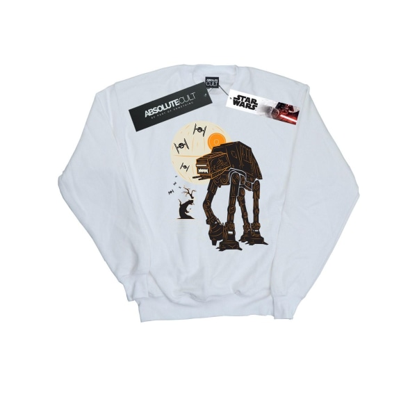 Star Wars Mens Halloween AT AT Sweatshirt 3XL Vit White 3XL