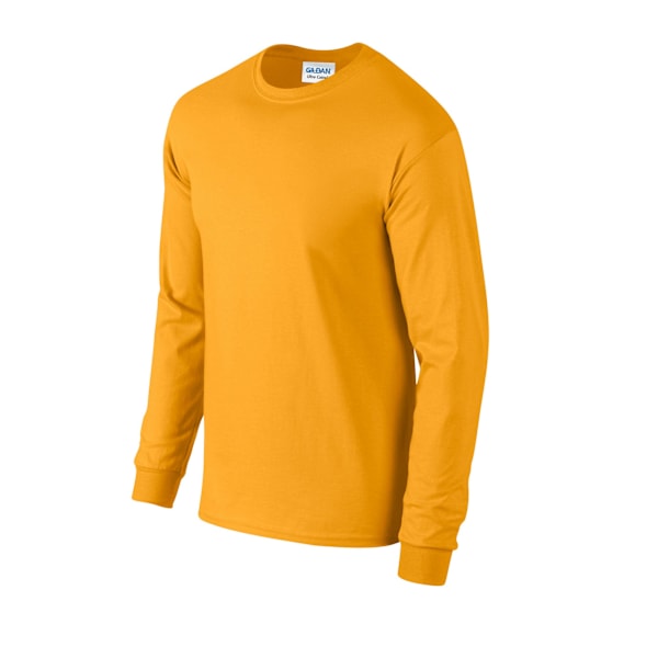 Gildan Unisex Vuxen Ultra Plain Bomull Långärmad T-shirt L G Gold L