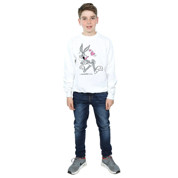 Looney Tunes Pojkar Bugs Bunny In Love Sweatshirt 7-8 År Vit White 7-8 Years