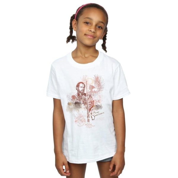 Fantastic Beasts Girls Albus Dumbledore bomull T-shirt 9-11 Ja White 9-11 Years