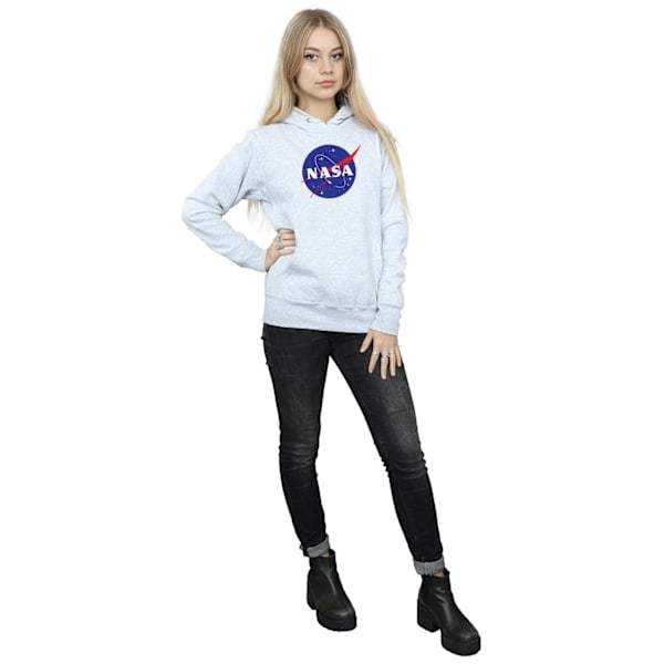 NASA Dam/Kvinnor Insignia Logo Hoodie M Heather Grey Heather Grey M