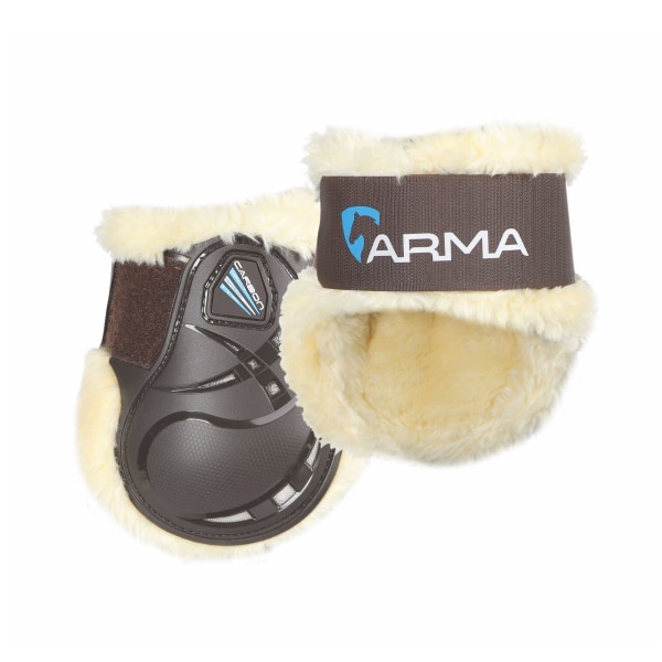 ARMA Carbon SupaFleece Horse Fetlock Boots Helbruna Brown Full