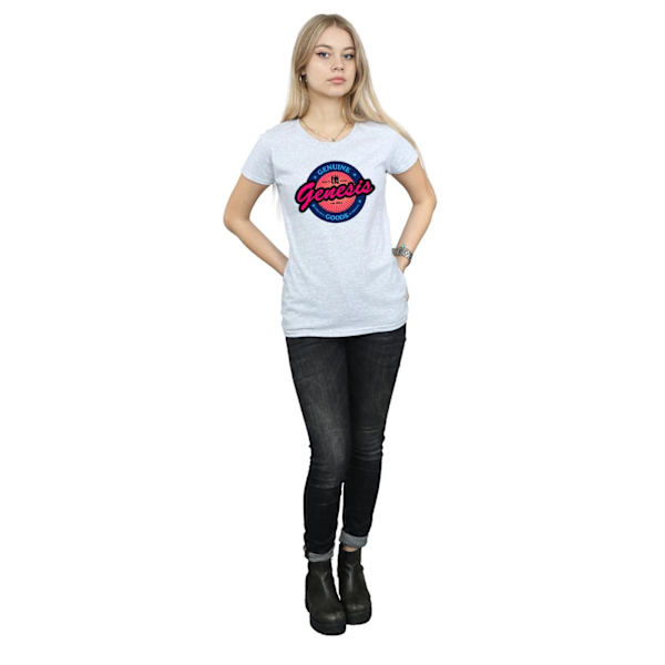 Genesis Dam/Kvinnor Neon Logo Bomull T-shirt S Sports Grey Sports Grey S
