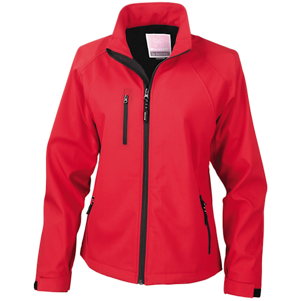 Result Dam/Dam Soft Shell Jacka 14 UK Röd Red 14 UK