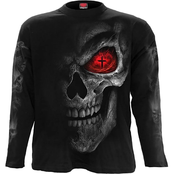 Spiral Direct Unisex Adult Death Stare Långärmad T-shirt L B Black L