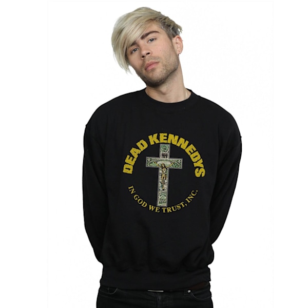 Dead Kennedys Mens In God We Trust Sweatshirt S Svart Black S