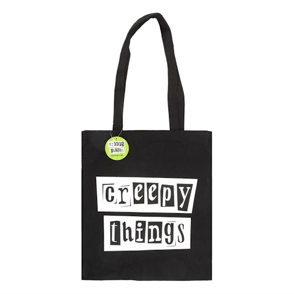 Something Different Creepy Things Polycotton Tote Bag Storlek One Size Black/White One Size