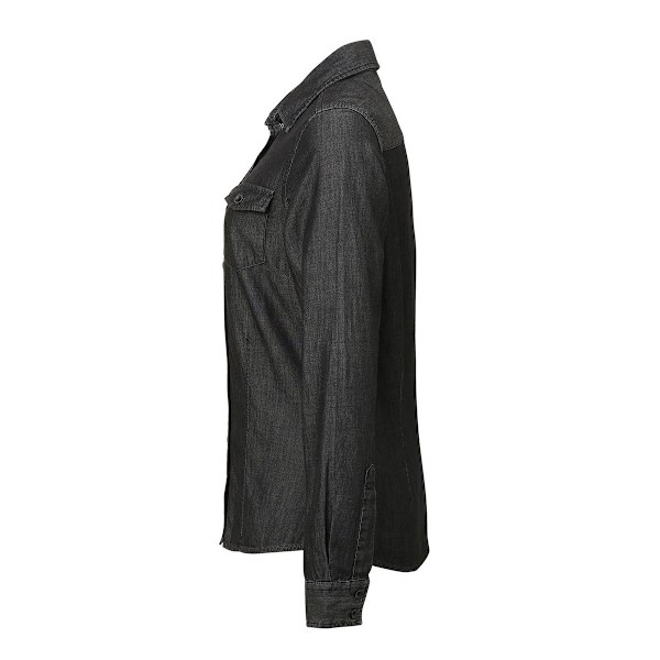 Premier Dam/Dam Stitch Skjorta XS Svart Denim Black Denim XS