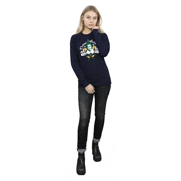 Elf Dam/Damer Headed Ninny Muggins Sweatshirt L Marinblå Navy Blue L