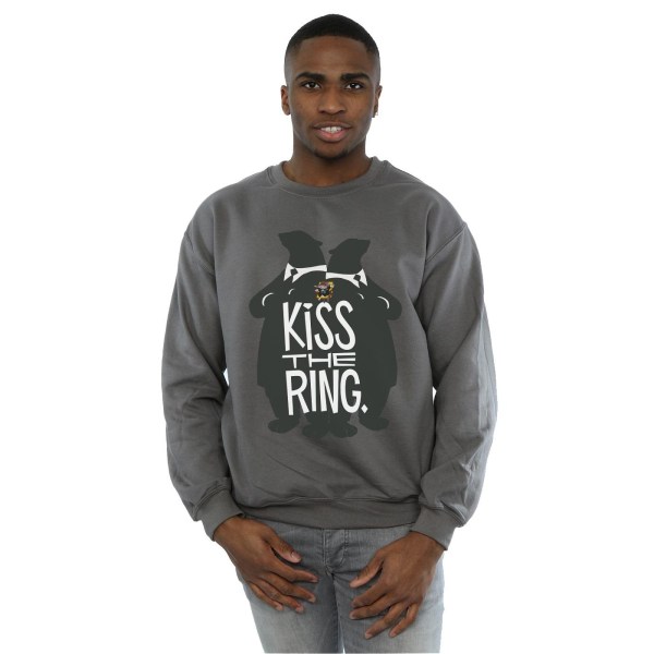 Disney Mens Zootropolis Kiss The Ring Sweatshirt S Charcoal Charcoal S