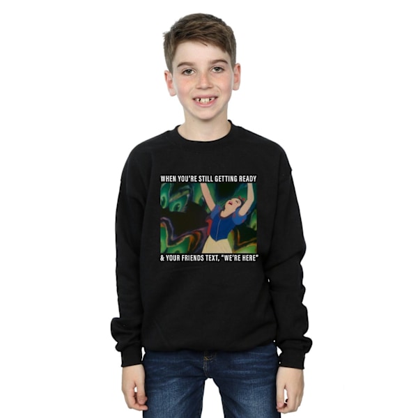 Disney Princess Boys Snow White Fortfarande Gör Sig Klar Sweatshirt Black 12-13 Years