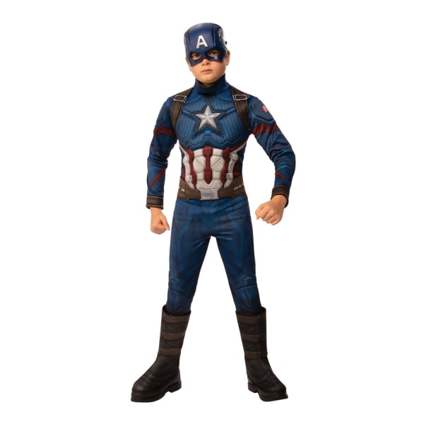 Captain America Boys Deluxe Kostym M Flerfärgad Multicoloured M