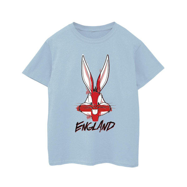 Looney Tunes Boys Bugs England Face T-Shirt 5-6 år Baby Blue Baby Blue 5-6 Years