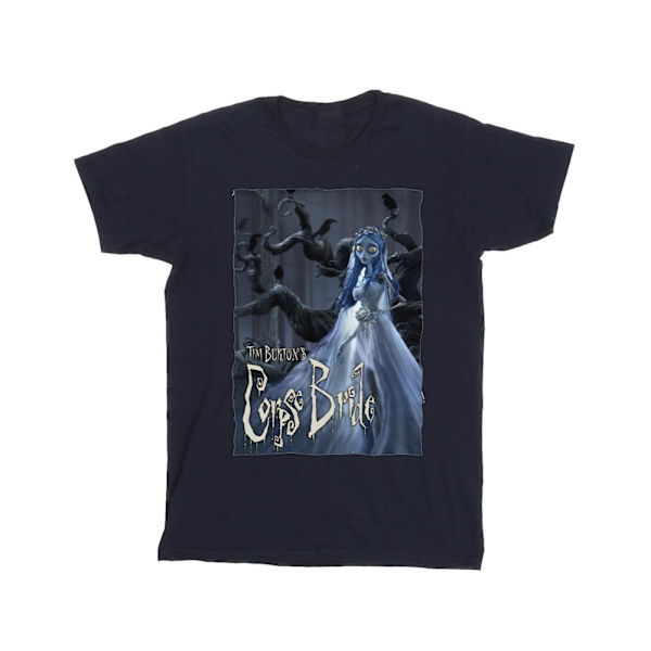 Corpse Bride Brudklänning Poster T-shirt 4XL Marinblå Navy Blue 4XL