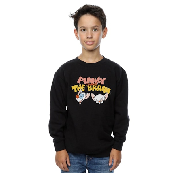 Animaniacs Boys Pinky And The Brain Heads Sweatshirt 5-6 år Black 5-6 Years