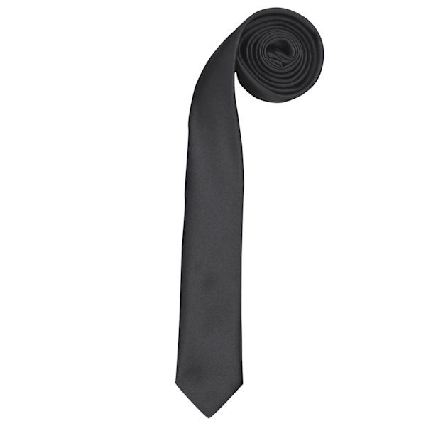 Premier Tie - Herr Slim Retro Arbetslips (2-pack) One Size Bla Black One Size