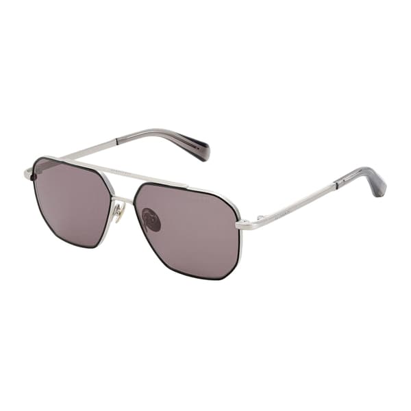 AllSaints Herr Dune Geometriska Hexagon Solglasögon En Storlek Silver Silver/Black One Size