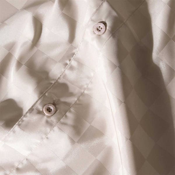 Belier Herrskjorta Squares Jacquard L Champagne Champagne L