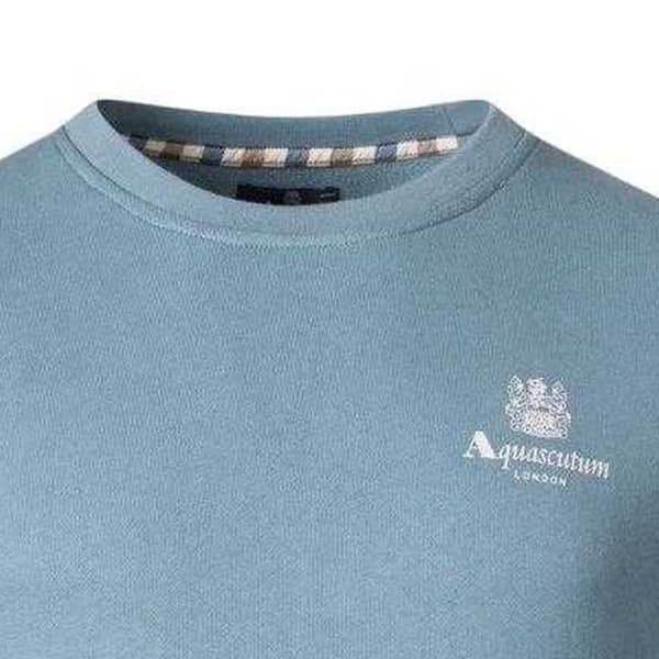 Aquascutum Unisex Vuxen Logo Active Sweatshirt S Blå Blue S