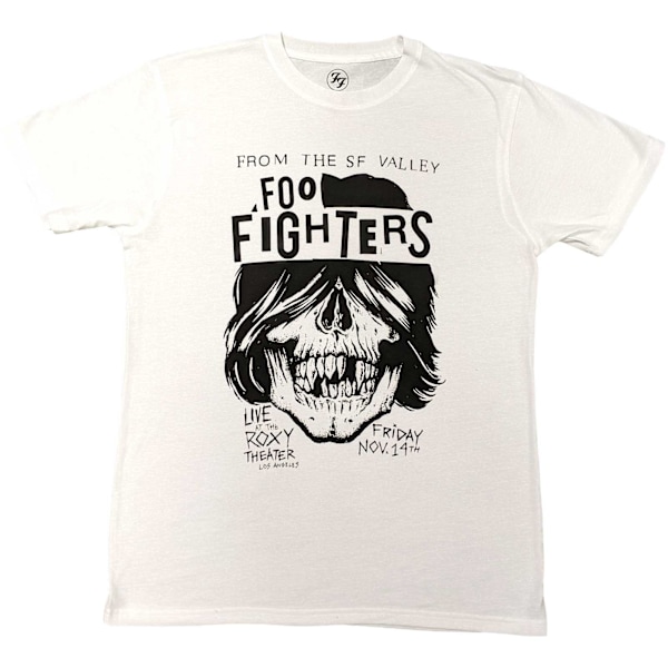 Foo Fighters Unisex Adult Roxy Flyer T-Shirt L Vit White L