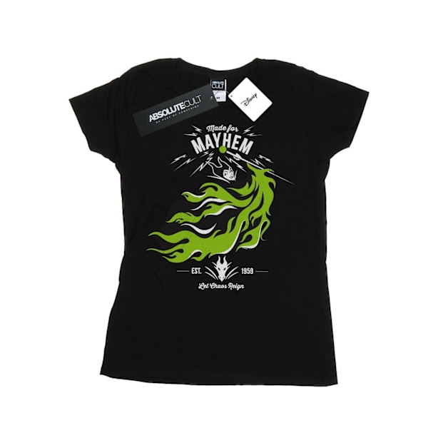 Disney Dam/Kvinnor Evil Queen Made For Mayhem Bomull T-shirt Black M
