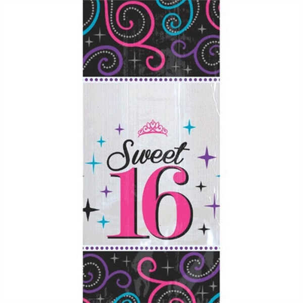 Amscan Sweet 16 Celebration 20 Plastpåsar Med Twist Slips One Multicoloured One Size