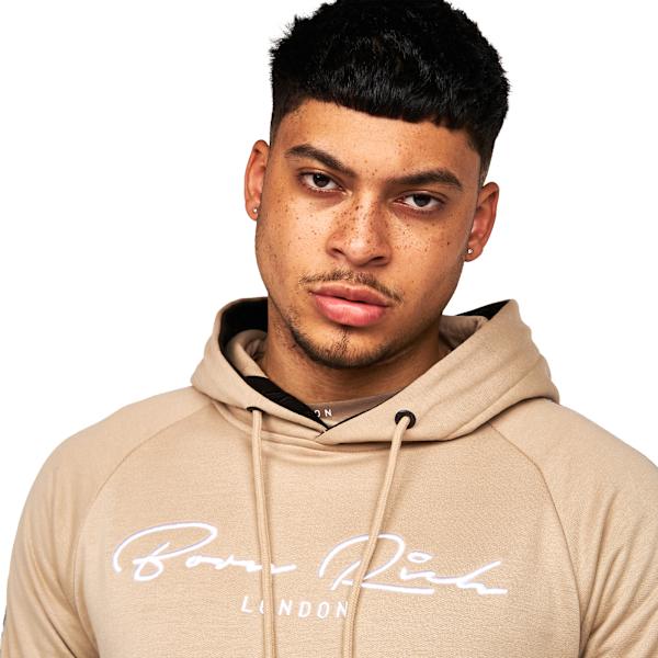 Born Rich Mens Dorigo Hoodie M Simply Taupe Simply Taupe M