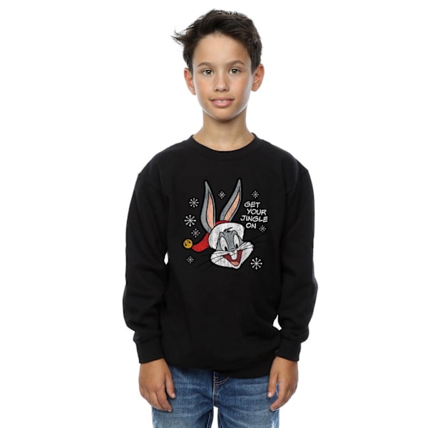 Looney Tunes Pojkar Bugs Bunny Jultröja 3-4 År Svart Black 3-4 Years