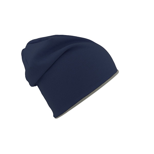 Atlantis Extreme Reversible Jersey Slouch Beanie One Size Navy/ Navy/Grey One Size