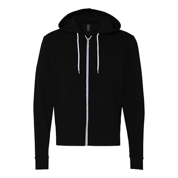 Bella + Canvas Unisex Full Zip Hoodie L Svart Black L