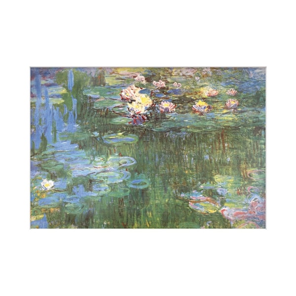 Claude Monet 1918 Vattenliljor Tryck 40cm x 30cm Grön Green 40cm x 30cm