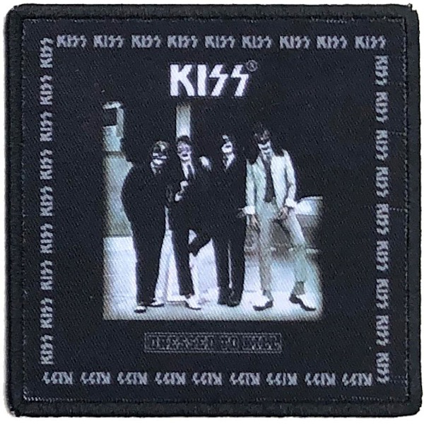 Kiss Dressed To Kill Standard Iron On Patch One Size Black/White Black/White One Size