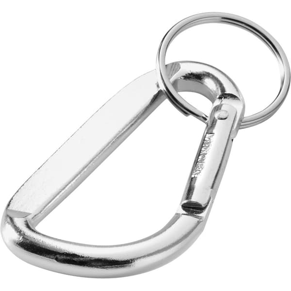 Timor återvunnen aluminium karbinhake nyckelring One Size Silver Silver One Size