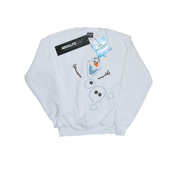 Disney Pojkar Frozen Olaf Dekonstruerad Sweatshirt 5-6 År Vit White 5-6 Years
